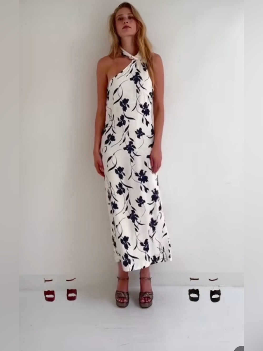 Sophie + Lucie (Spanish brand) orchid halter neck dress